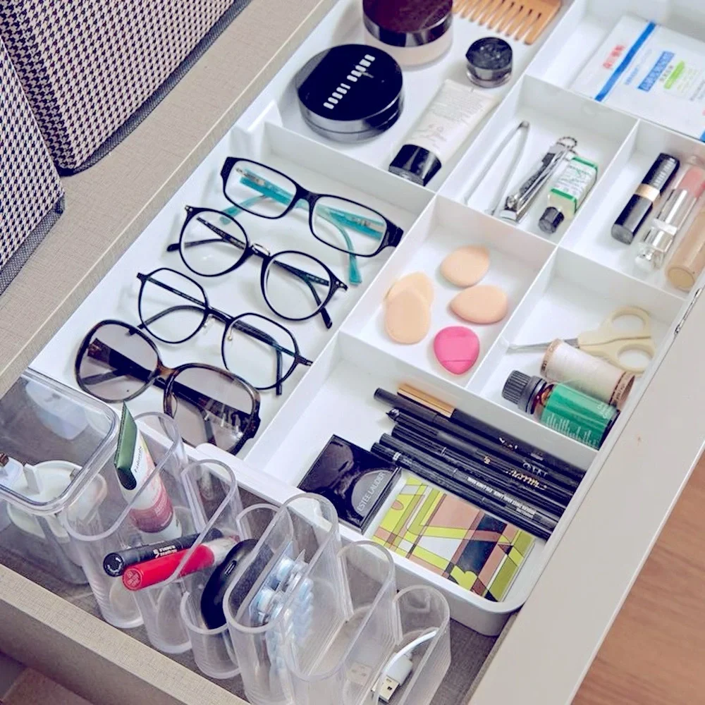 IKEA Kuggis Drawer Organizer Tray White for Jewelry Makeup Office School Desk